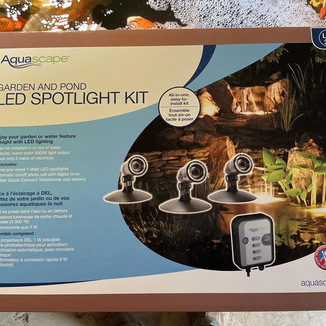 AquascapePro Garden & Pond LED Spotlight Kit 3 Watt